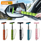 Outil de nettoyage d'essuie-glace de rétroviseur de voiture, nettoyeur de brume de verre automatique, grattoir, accessoires de voiture, poignée, brosse de nettoyage de vitres télescopique