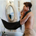 Attrape-cheveux pour barbe pour hommes, tablier de toilettage avec couvercle miroir pour un nettoyage facile, outil de coiffure pour hommes