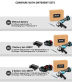 Makita – meuleuse d'angle électrique sans fil, 125mm, 20000 tr/min, Rechargeable, 4 vitesses, rectifieuse, Machine de découpe pour batterie 18V