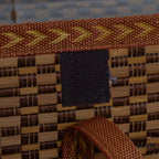 Boîte de rangement portable en bambou tissé à la main, panier de pique-nique pliant, produits pastoraux, camping