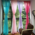 Rideaux de fenêtre en tulle rose Tyys Perconsidering, 1 côté, décoration romantique pour la maison, salon, seulement le criblage de fenêtre