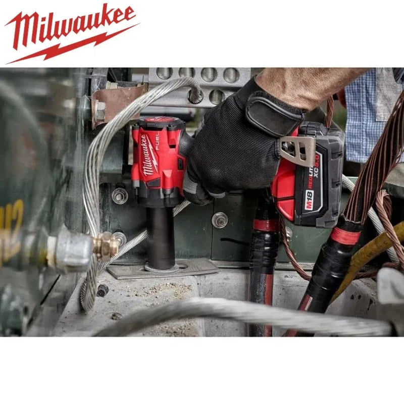 Milwaukee – clé électrique sans fil 400N, sans balais, 1/2, pour réparation de voitures et de camions, tournevis, perceuse à percussion, rechargeable, pour batterie 18V