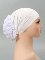 Mousseline de soie pour femmes musulmanes, panhua, chapeau astronomique fin, enveloppement de la tête Islam, turban arrière, bande de sauna féminine, document solide