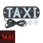 Panneau fenêtre voiture à lumière LED avec USB interrupteur marche/arrêt pour covoiturage, panneau lumineux