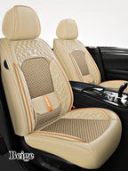 Coussin de siège auto ergonomique – Cuir Nappa et soie glacée, éponge haute résilience, confort toutes saisons pour la plupart des véhicules