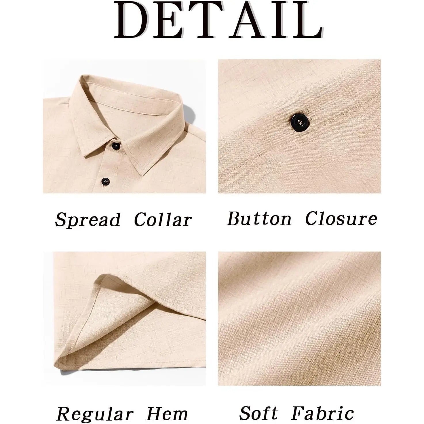 2026 Men's Linen Button Down Shirt 100% Cotton Short Sleeve Casual Lightweight Summer Beach Wedding Tops Size 6XL