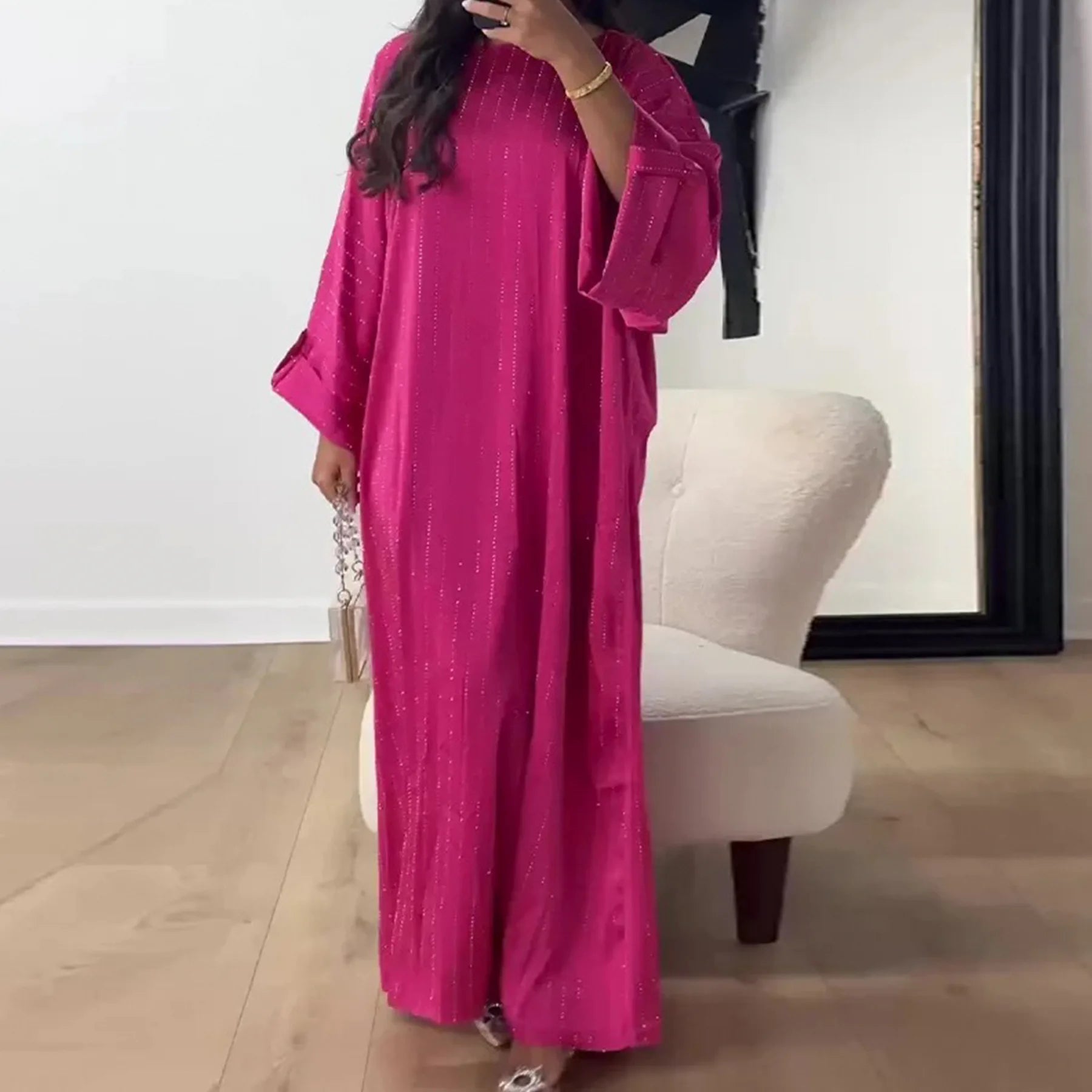 Robe Abaya de Luxe 2026 pour Femmes Musulmanes, Ramadan, Aïd, Arabie Saoudite, Vêtements de Fête Jalabiya, Turquie, Robe Longue Modeste Islamique
