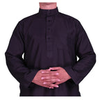 Hommes décontracté caftan ample musulman Thobe Jubba Dishdasha Thawb Robe islamique Abaya arabe couleur unie Robe