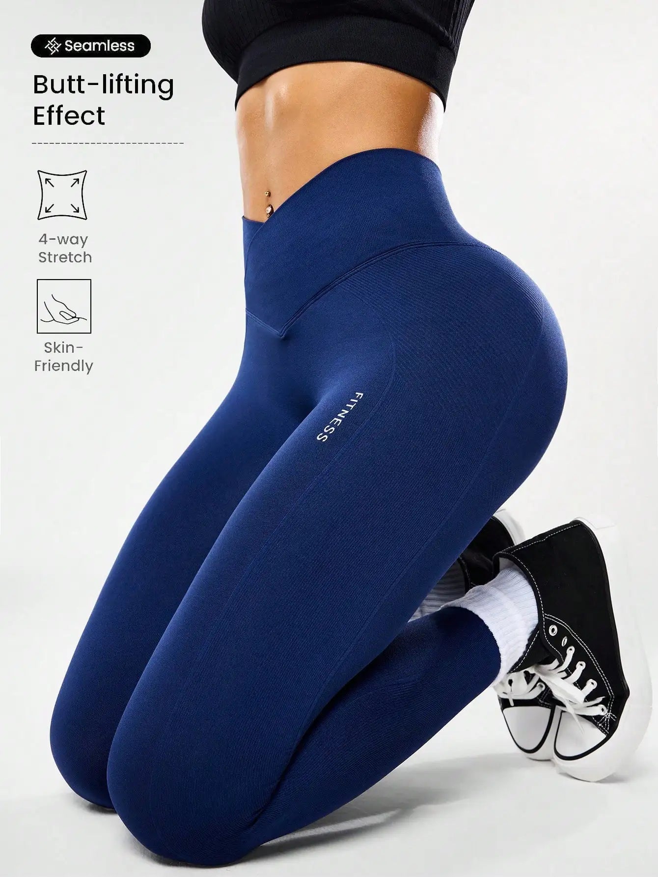 Leggings de fitness taille haute pour femmes, contrôle du ventre, cul de pêche, avec dos en V, respirants, à séchage rapide et surélevés, les plus vendus