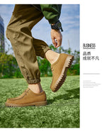 Chaussures de marche en cuir de vache pour hommes, mocassins décontractés à semelle Durable, à la mode, nouvelle collection printemps-automne 2026