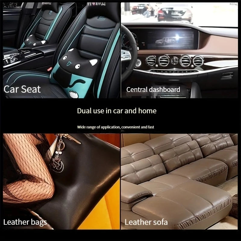 Huile d'entretien de siège en cuir de voiture, crème multifonctionnelle, polissage intérieur, élimination des taches, livres de canapé remis à neuf