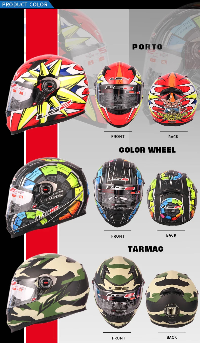 LS2 Casque intégral Masculino ls2 FF358 Motocross course homme femme Casco Moto Casque sans pompe qualité approuvée ECE