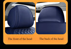 Coussin de siège auto ergonomique – Cuir Nappa et soie glacée, éponge haute résilience, confort toutes saisons pour la plupart des véhicules