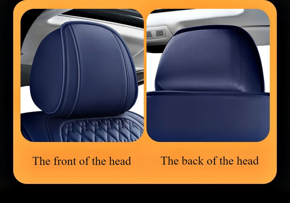 Coussin de siège auto ergonomique – Cuir Nappa et soie glacée, éponge haute résilience, confort toutes saisons pour la plupart des véhicules