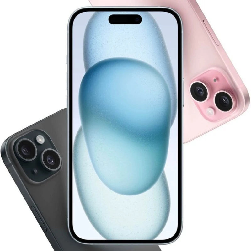 iPhone 15 d'origine 128GB/256GB/512GB ROM 6GB RAM Sim gratuit 5G téléphone portable iPhone15 paquet officiel