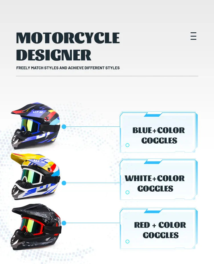Casque de Moto tout-terrain Casque professionnel Moto Cross casques course Motocross Casque Capacetes DOT approuvé