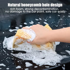 Éponge de lavage de voiture, grandes éponges en nid d'abeille, brosse pour dépoussiérage, détails, outils de nettoyage de voiture, accessoires de moto et de voiture