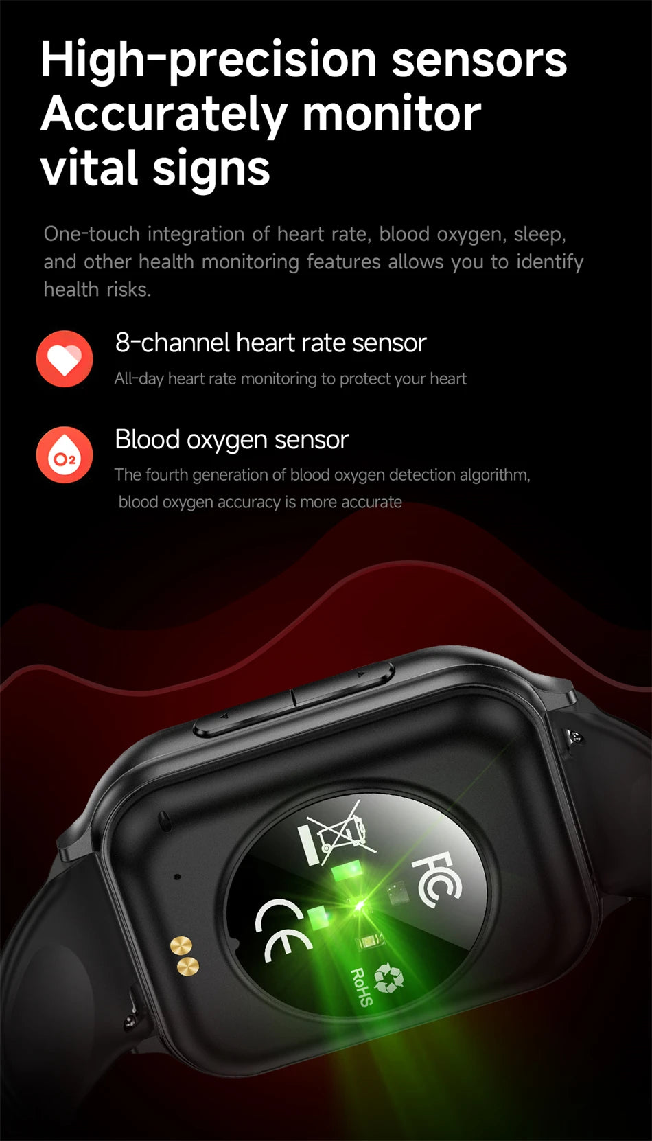 Nouvelle montre connectée 2026 pour femmes, suivi sportif et de forme physique, étanche IP68, fréquence cardiaque 24h intégrée, appels Bluetooth, montre connectée tendance pour femmes