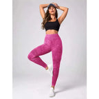Leggings évidés pour femmes, collants minces sans couture, pantalons de fitness conviviale rés, taille haute, levage des hanches, pantalons de yoga extensibles, lavage à l'eau