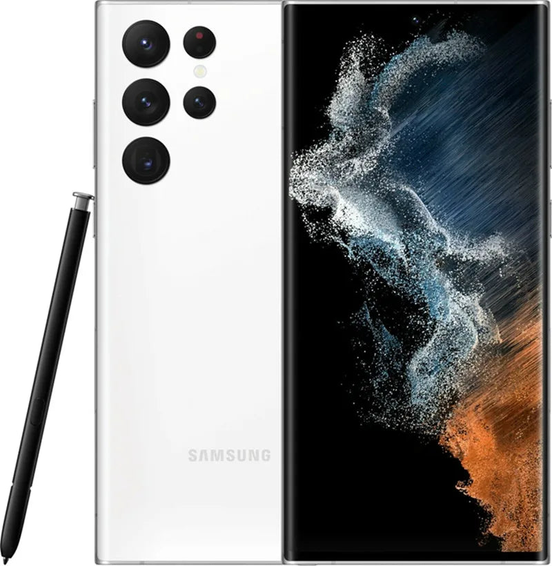 Samsung Galaxy S22 Ultra 5G Version Globale Double SIM S908B RAM 8/12 Go 128/256/512 Go ROM 6,8" AMOLED NFC SPen Téléphone Snapdragon