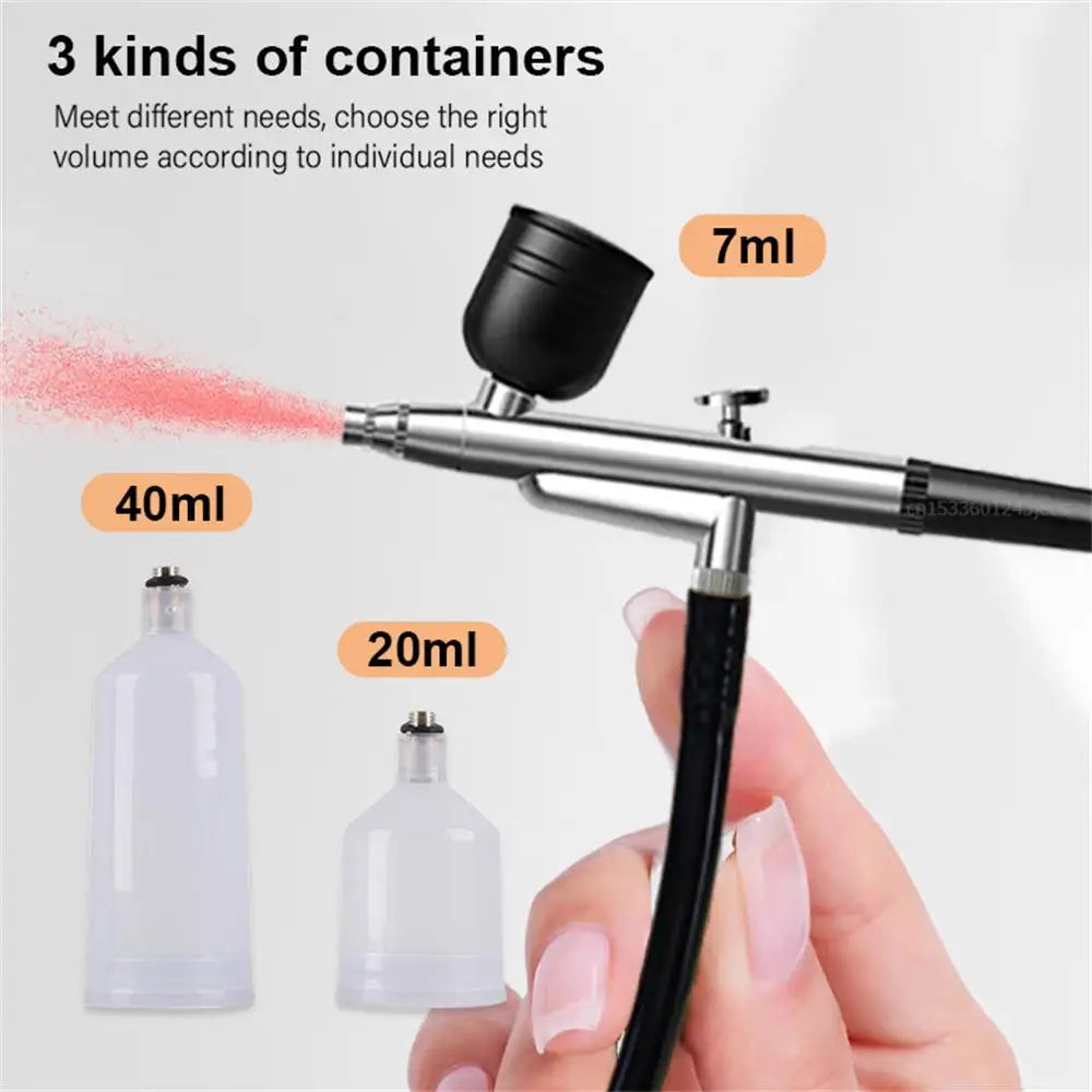 Aérographe avec compresseur aérographe peinture Mini pistolet de pulvérisation pour peinture modèle pistolet de pulvérisation aérographe compresseur pistolet de peinture
