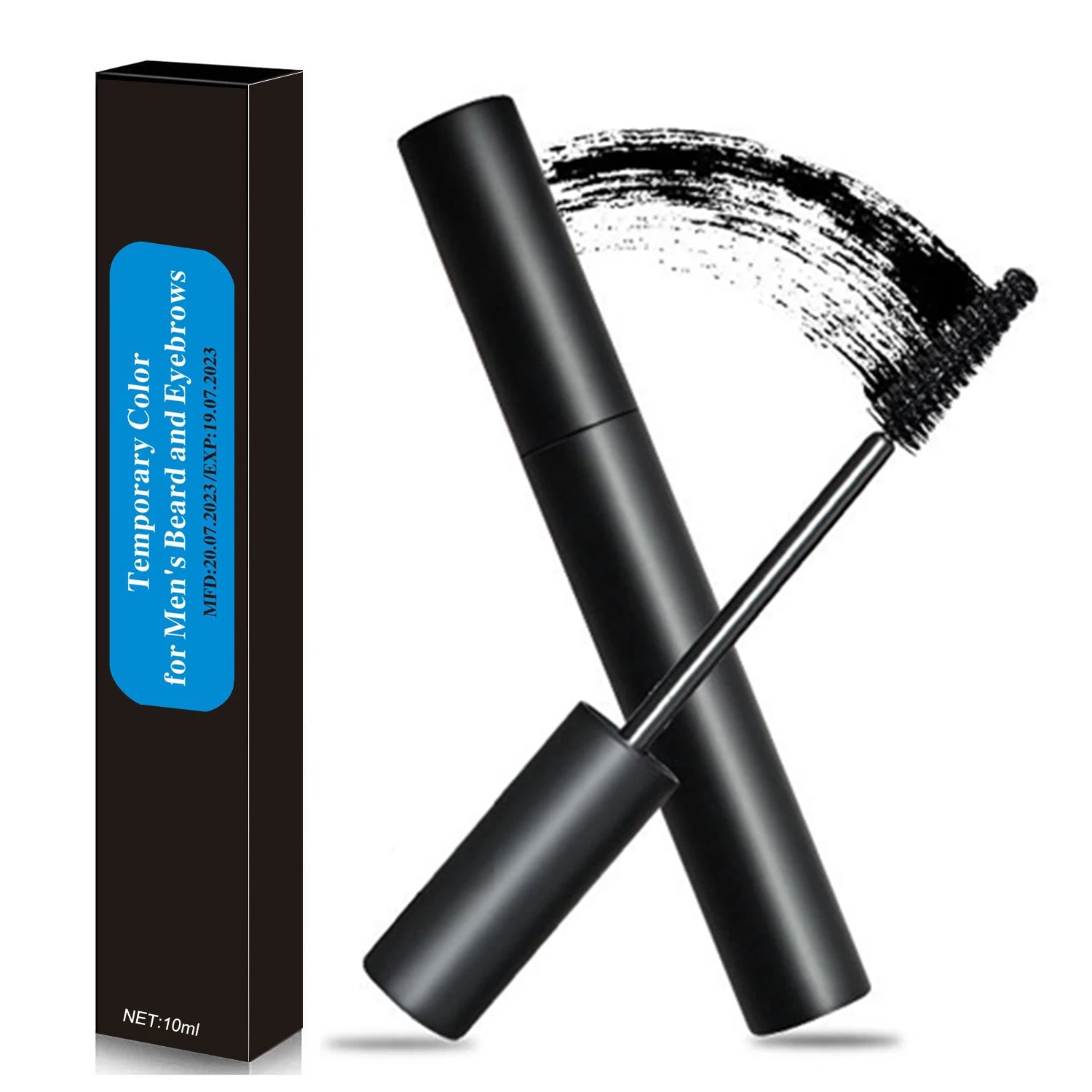 Crème à sourcils imperméable et longue durée pour hommes, brosse à sourcils, teinture de couleur, remplissage de barbe, outils de coiffure, 10ml