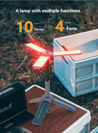 Lanterne de Camping télescopique 8000mAh, lampes de poche étanches rechargeables, lampe de Camping à intensité variable, lumière d'urgence pour Camping et randonnée