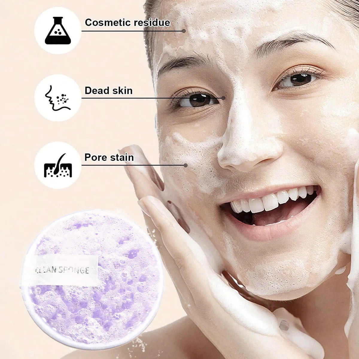 Kit de maquillage de beauté, 33 pièces, grandes et petites éponges de beauté pour une application et un retrait de maquillage impeccables, ensemble complet