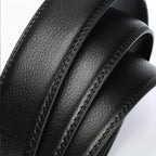 Ceinture pour hommes d'affaires de mode véritable marque de luxe ceinture à boucle en métal ceinture souple en cuir PU de haute qualité avec pantalon Cargo jean