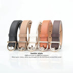 Ceinture femme mode boucle ardillon ceinture fine véritable luxe ceinture souple femmes avec pantalon Cargo jean ceinture coupe-vent ceinture en cuir PU