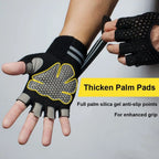 1 paire de gants de Fitness demi-doigt avec Support d'enveloppe de poignet pour hommes et femmes, équipement d'entraînement de Crossfit, équipement de musculation