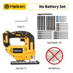 MELLWIN 3500 tr/min scie sauteuse électrique sans fil 31 lames scie courbe sans fil outil de travail du bois multifonction pour Makita broche de batterie 18V