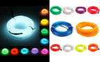 Bande lumineuse LED pour intérieur de voiture, néon, câblage EL, lampe décorative pour auto, bricolage, lumière ambiante flexible, USB, escales de fête, diode, 5m