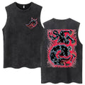 Anime Berserk Guts lavé Harajuku débardeurs rétro Manga Gatsu Griffith Zodd t-shirts sans manches unisexe coton surdimensionné T-Shirt