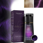 Shampoing de teinture capillaire pour cheveux gris pour femmes et hommes, Kit de teinture capillaire naturelle, Semi-permanent, noir, marron, violet, 200ml