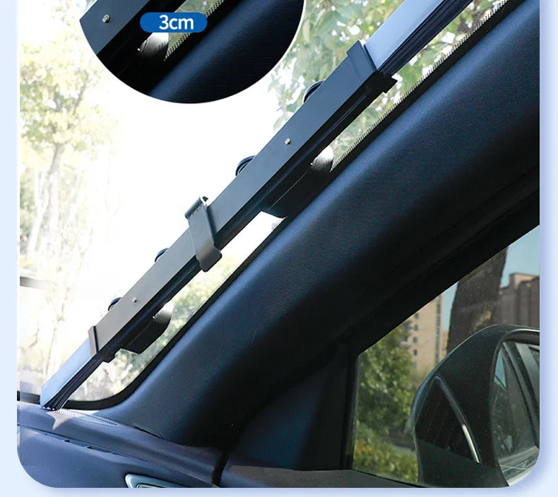 Rideaux de fenêtre avant de voiture, pare-brise à 6 ventouses, couverture de protection solaire pour voiture, blocage UV, accessoires de pare-soleil