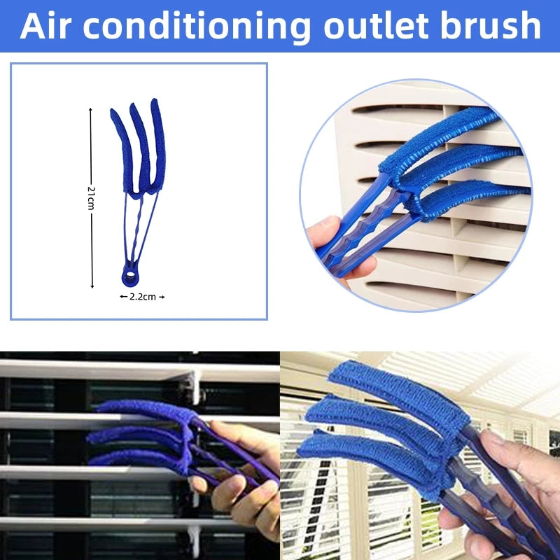 Ensemble de brosses de détail de voiture, kit de livres automatiques ultime pour l'entretien des évents, brosse de dégagement tative de sortie d'air de voiture