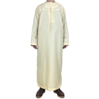 Nouveaux hommes musulmans à manches longues Robe pull Abaya Daffah Jubba Thobe Pakistan saoudien arabe caftan Islam vêtements Robe de prière Afghan