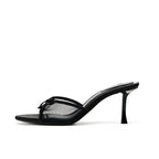 Sandales à talons hauts pour femmes, nouvelle marque de luxe, pantoufles polyvalentes, simples et fines, été 2026