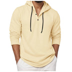 Sweat à capuche à manches longues pour hommes, chemise à boutons, décontractée, plage, Yoga, surdimensionné, chemises décontractées pour hommes, ample