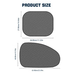 SEAMETAL pare-soleil de voiture rideau de fenêtre latérale avant fenêtre arrière pare-soleil été UV blocage ventouse rideaux de Protection solaire de voiture