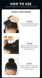 Cire coiffante professionnelle pour femmes, pommade Anti-frisottis, lissante, cheveux cassés, boue, cheveux en désordre, tige de cire de contrôle pour perruques naturelles