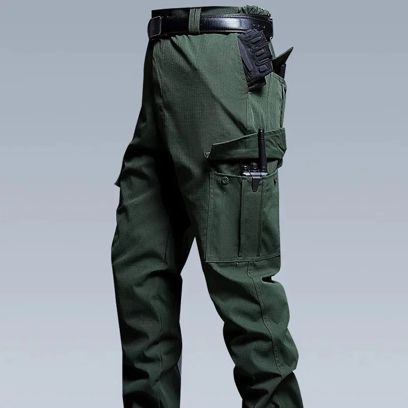 Pantalon de travail tactique résistant à l'eau pour hommes, poches multiples, Fans militaires d'extérieur, pantalons décontractés, Style américain printemps automne