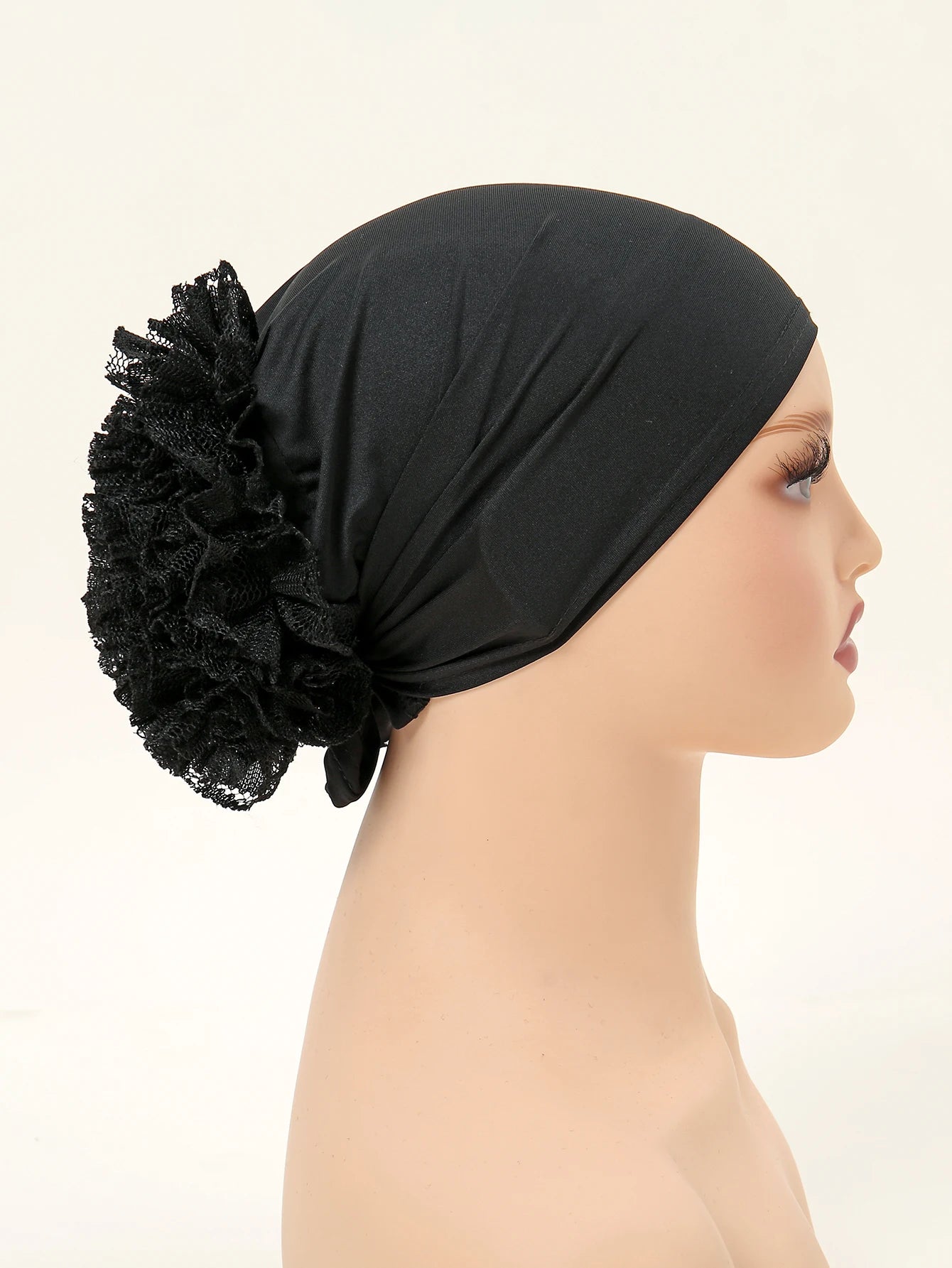Mousseline de soie pour femmes musulmanes, panhua, chapeau astronomique fin, enveloppement de la tête Islam, turban arrière, bande de sauna féminine, document solide