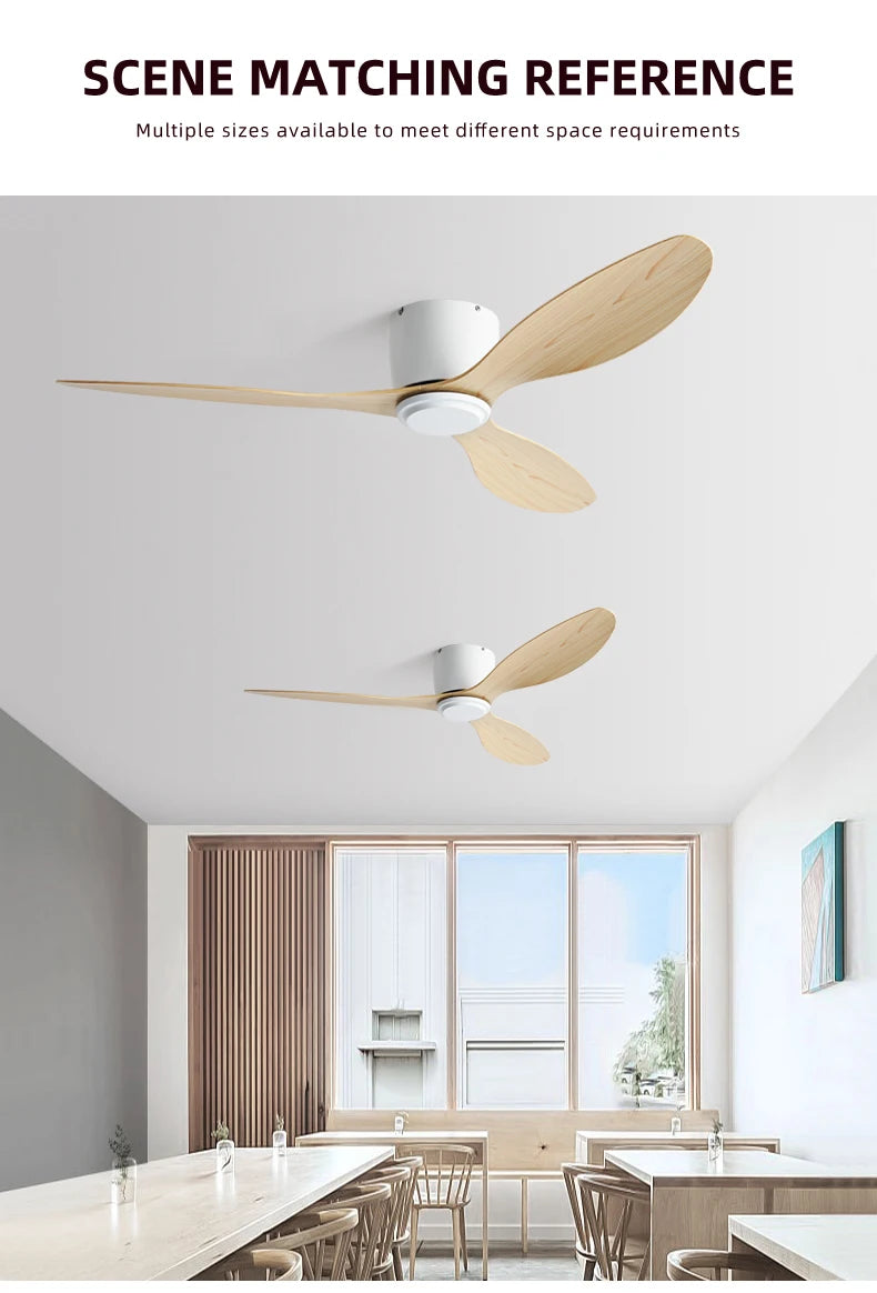 FUMANJIA Ventilateur de plafond CC ultra fin avec télécommande – Silencieux à 6 vitesses, 3 pales ABS, idéal pour les plafonds bas et les espaces minimisés (sans lumière)