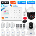 KERUI W181 Kit de système d'alarme WIFI GSM avec capteur de porte/fenêtre pour la sécurité à domicile Support Alexa Tuya application intelligente télécommande