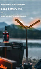 Lanterne de Camping télescopique 8000mAh, lampes de poche étanches rechargeables, lampe de Camping à intensité variable, lumière d'urgence pour Camping et randonnée