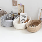 Mir de rangement en cordon de coton tissé à la main, boîte nar, dessus de table, cosmétiques officiels, collation, porche