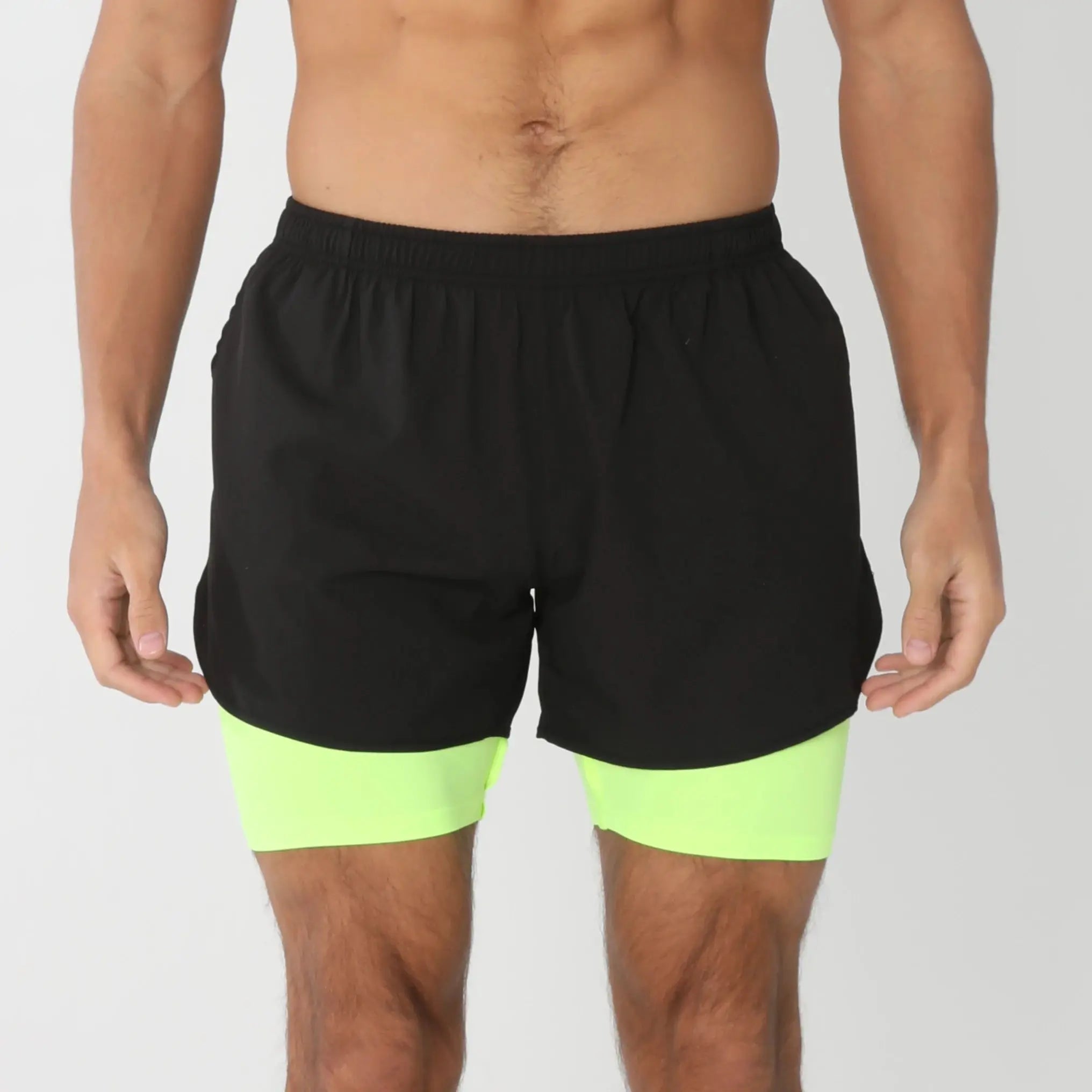 Short de course avec poches doublées pour homme, séchage rapide, léger, respirant, athlétique, sport, entraînement, boucle serviette