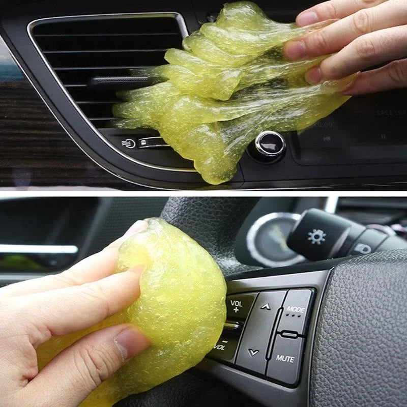 Gel de nettoyage de voiture-outil universel de nettoyage de poussière pour mastic de détail intérieur de ventilation automobile